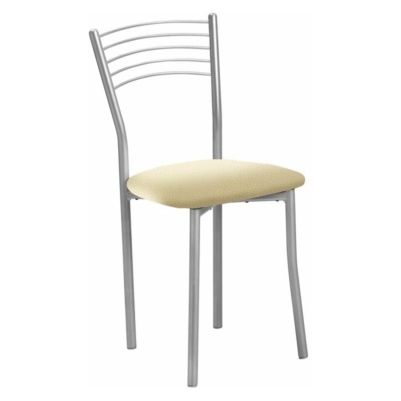 

Silla de cocina COPA varios tapizados | Tapizado: Polipiel Crema - Polipiel Crema