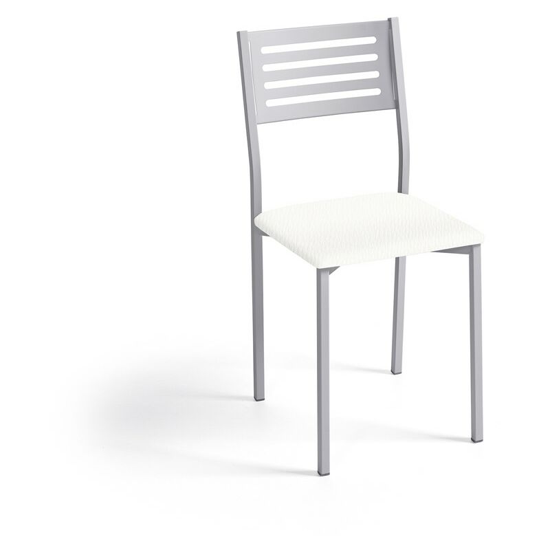 

Silla de cocina Kati | Tapizado: Polipiel Blanca - Polipiel Blanca