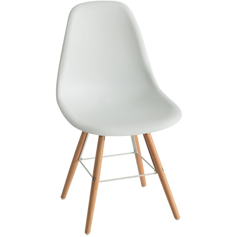 

Silla de cocina nórdico blanco de madera de 81x47x50 cm