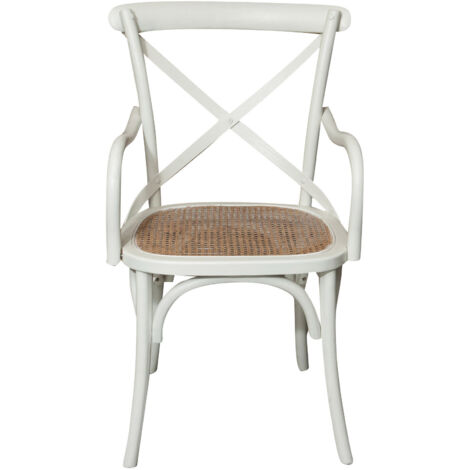 Silla de cocina Silla Thonet de madera y ratán 90x50x44 cm Sillón vintage con reposabrazos Sillas de comedor Silla moderna