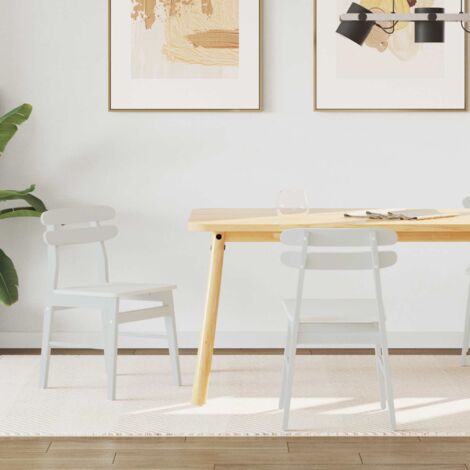 Silla de comedor 2 pcs Madera de Caucho Sólido