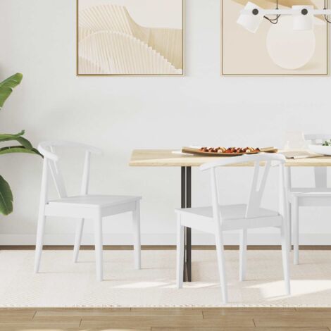 Silla de comedor 2 pcs y Madera de Caucho Sólido
