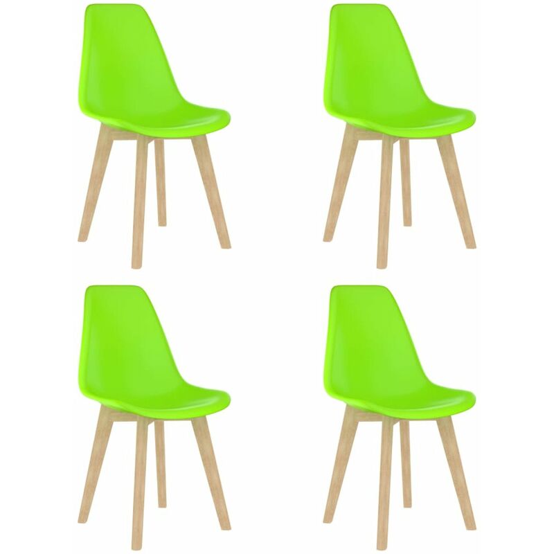

Happyshopping - Silla de comedor 2 unidades plastico verde
