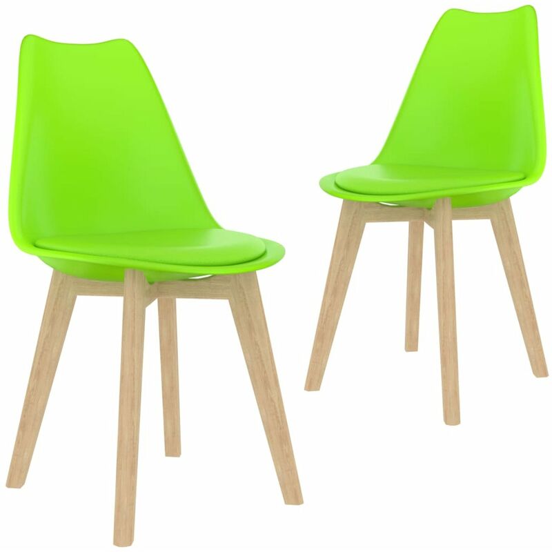 

Silla de comedor 2 unidades plastico verde