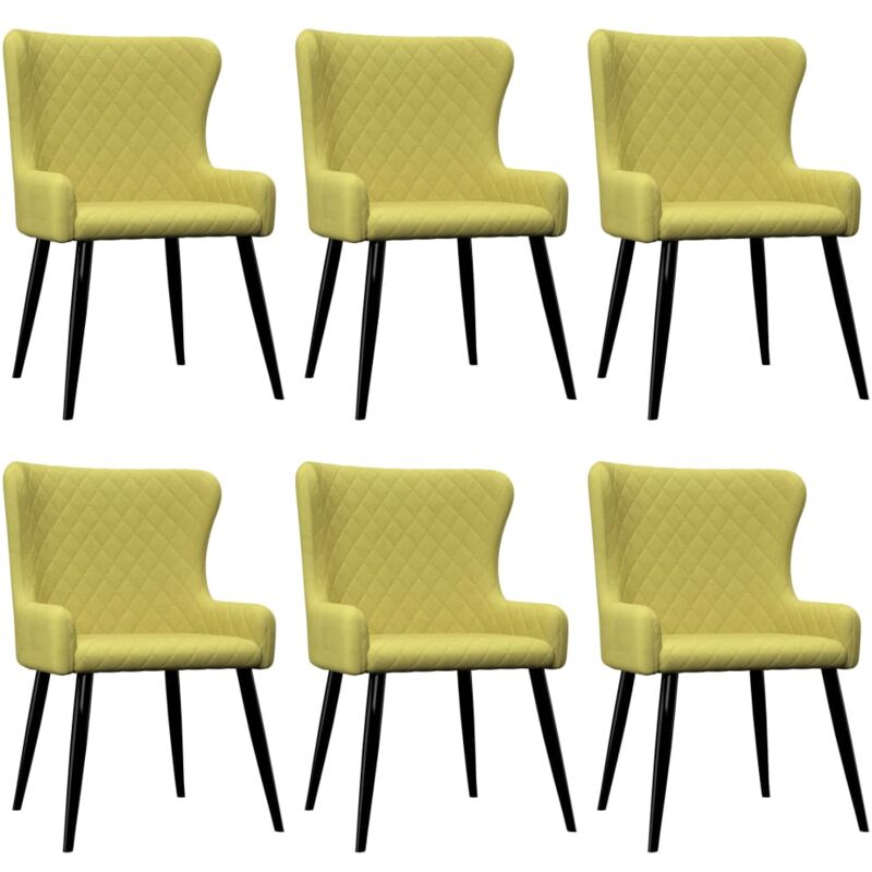 

Sillas de Comedor Tela 6 Unidades Verde - Verde - Vidaxl