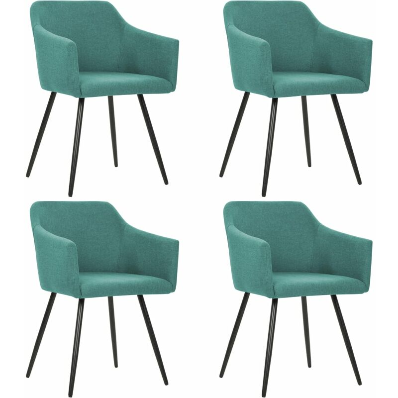 

Sillas de Comedor Tela 4 Unidades Verde - Verde - Vidaxl