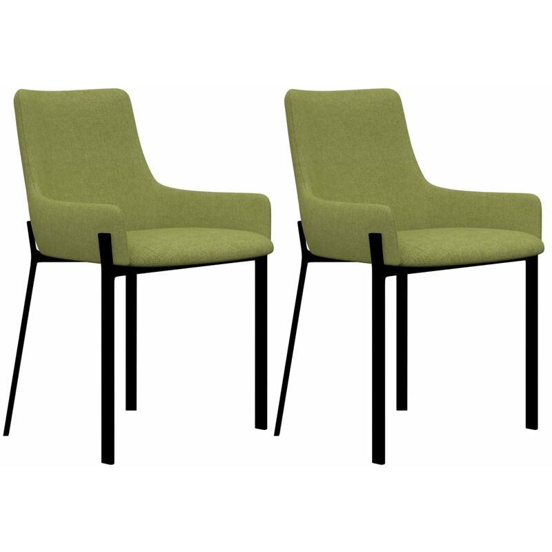 

Silla de comedor 2 unidades tela verde