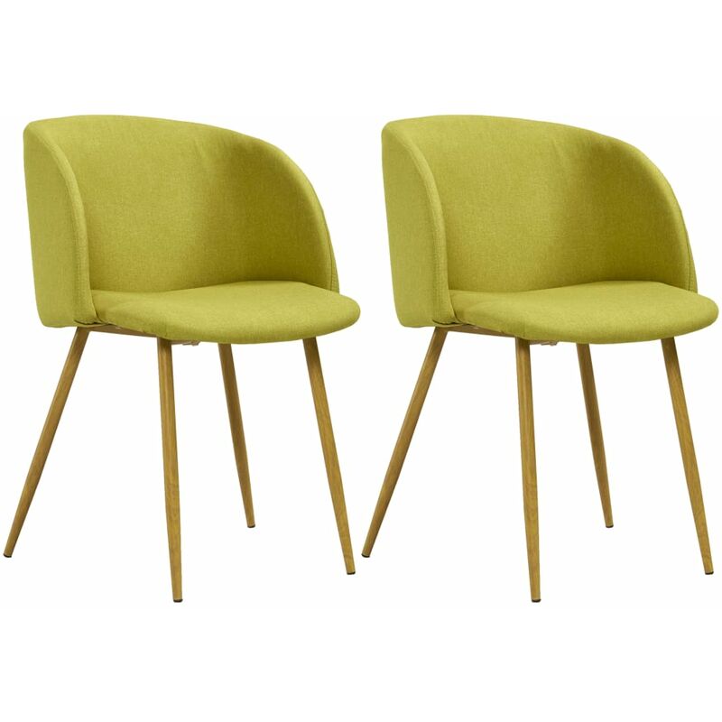 

Silla de comedor 2 unidades tela verde