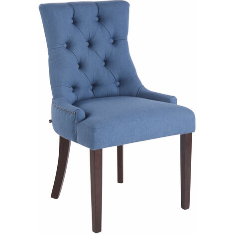 Silla De Comedor Aberdeen En Tela Azul Antiguo