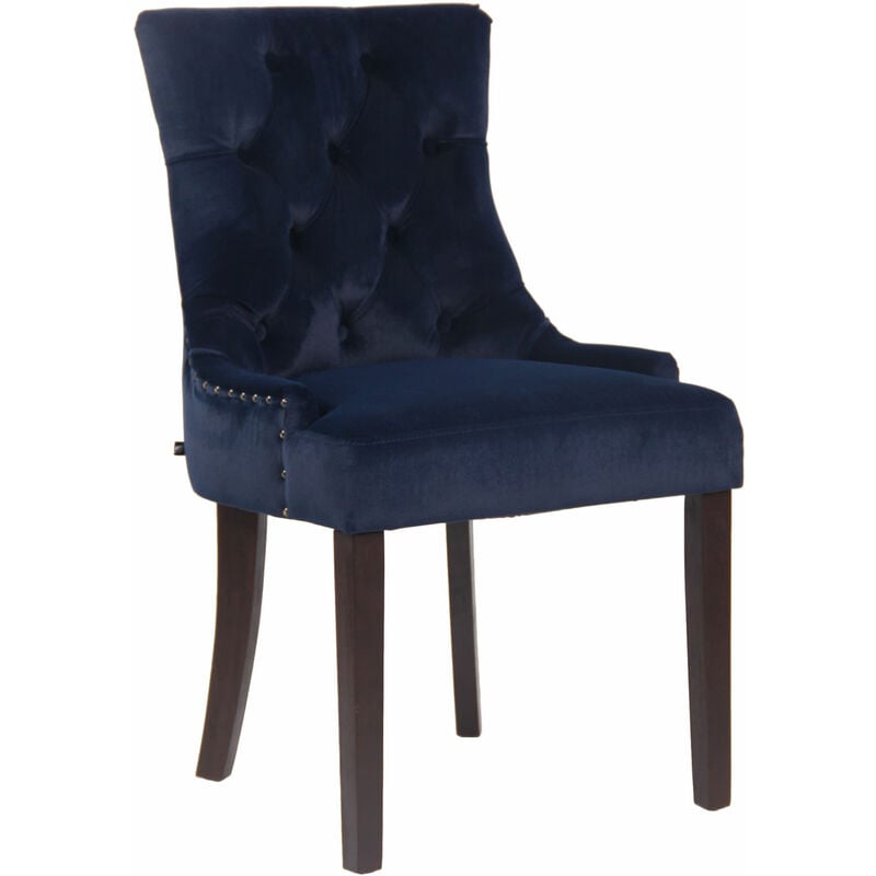 

Silla De Comedor Aberdeen En Terciopelo Azul Antigüo