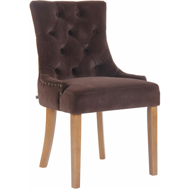 

CLP - Silla De Comedor Aberdeen En Terciopelo Marrón Antigüo claro