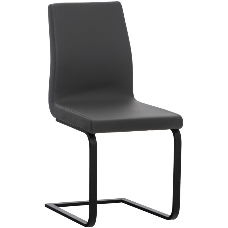 

CLP - Silla de comedor Belley en tela o cuero sintético Gris Cuero sintético