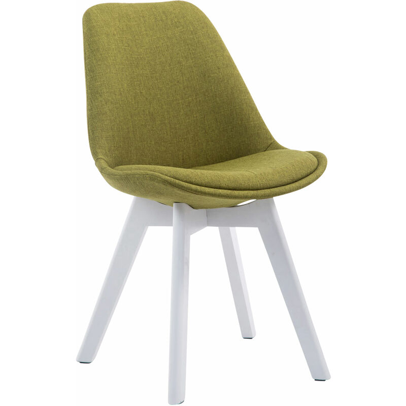 

Silla de comedor borneo v2 en tela verde,blanco Rogal