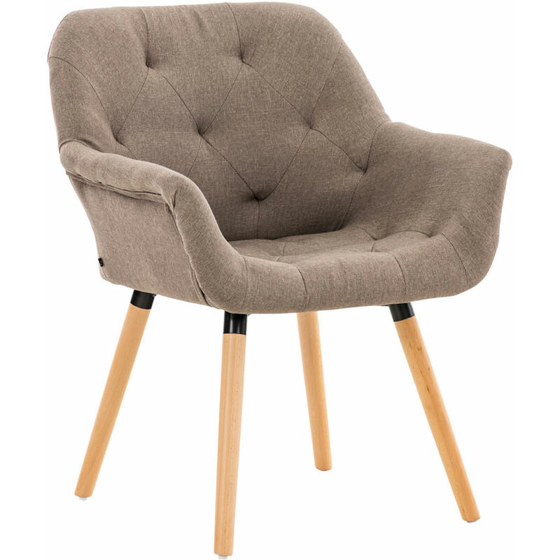 

Silla De Comedor Cassidy En Tela Gris topo Natural