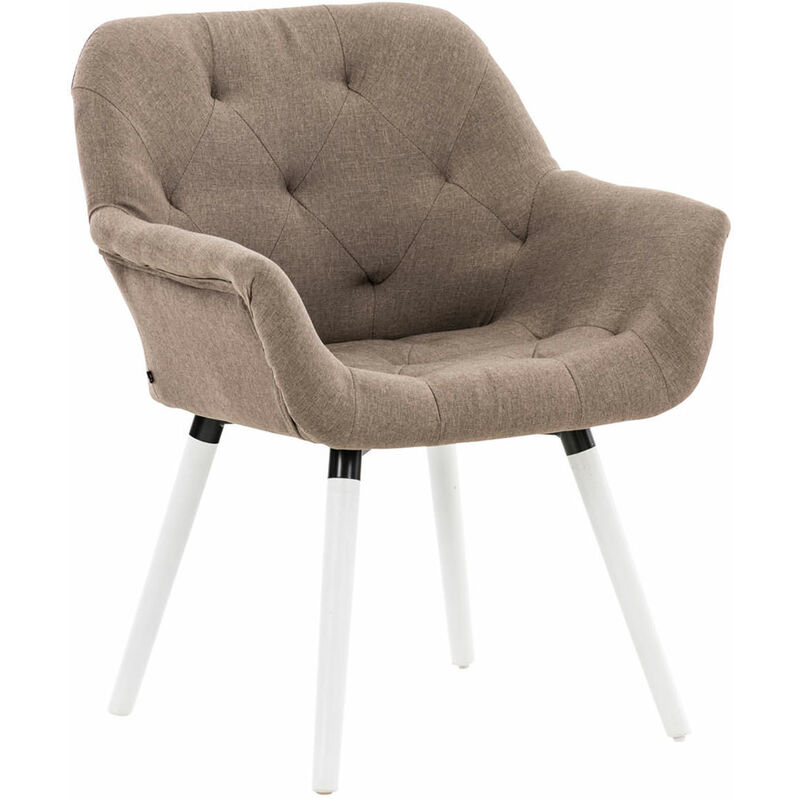 

Silla De Comedor Cassidy En Tela Gris topo Blanco