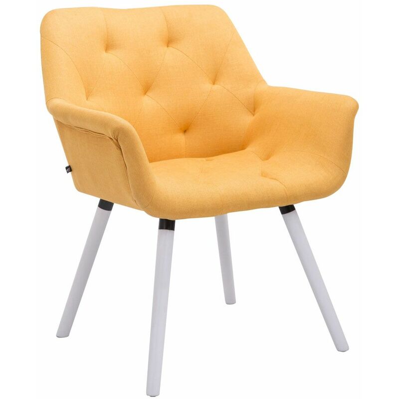 

CLP - Silla De Comedor Cassidy En Tela Amarillo Blanco (roble)