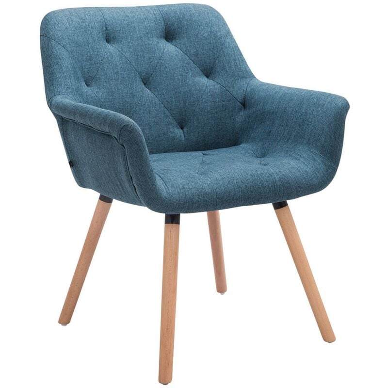 

Silla De Comedor Cassidy En Tela Azul Natural