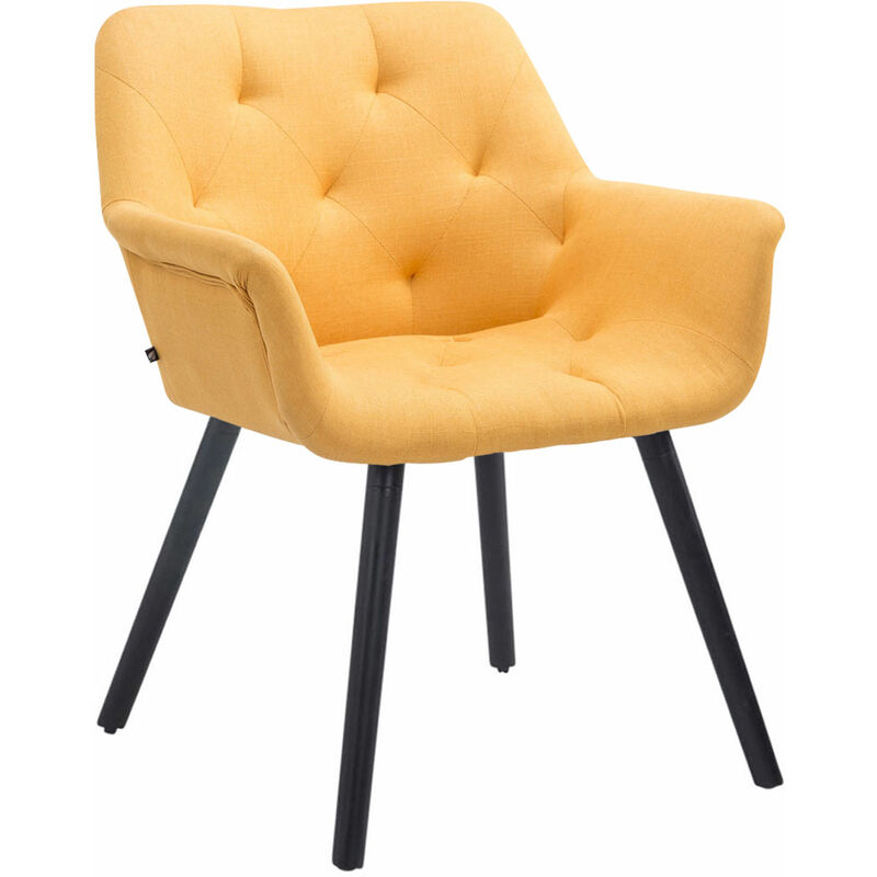 

Silla de comedor cassidy en tela amarillo,negro Rogal