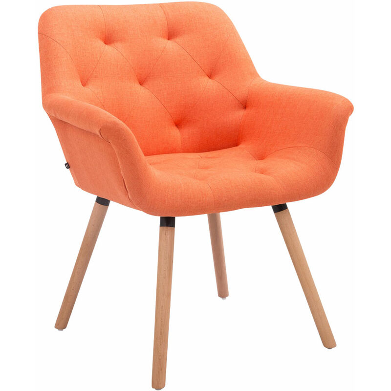 

Silla de comedor cassidy en tela naranja,natural Rogal