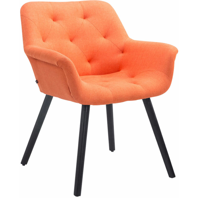 

Silla de comedor cassidy en tela naranja,negro Rogal