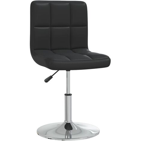 Silla de comedor cuero sintético negra vidaXL