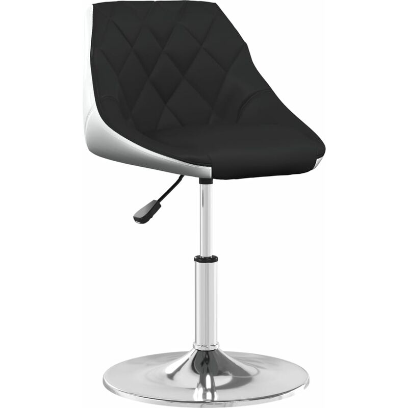 

Silla de comedor cuero sintético negro y blanco