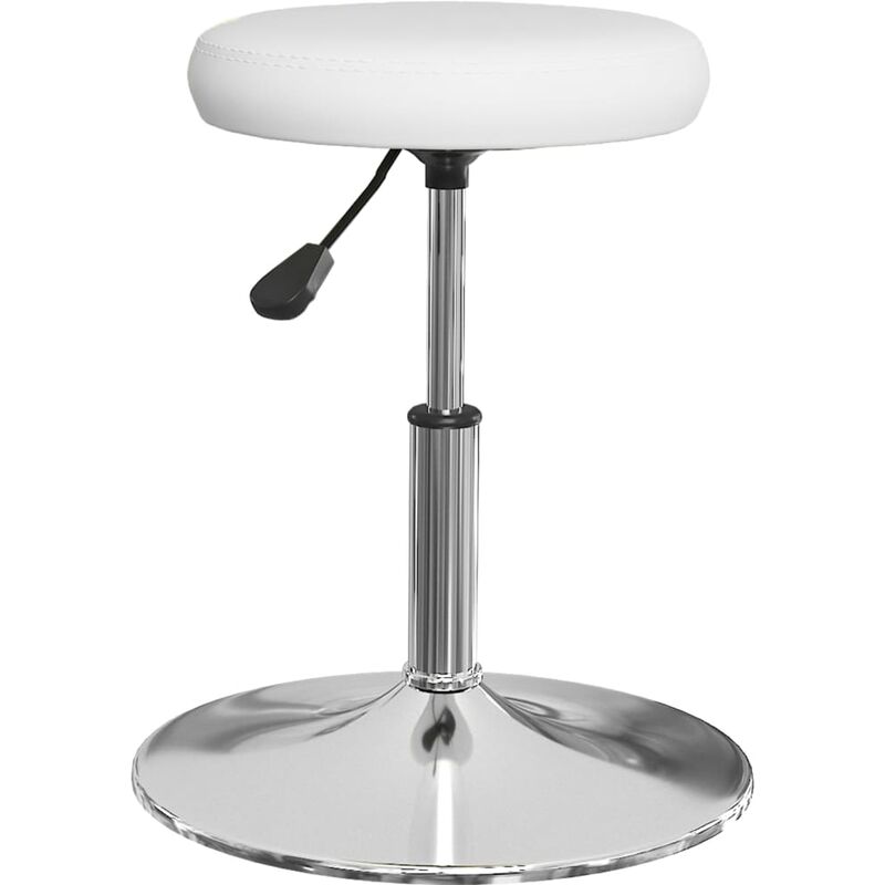 

Silla de comedor de cuero sintético blanco