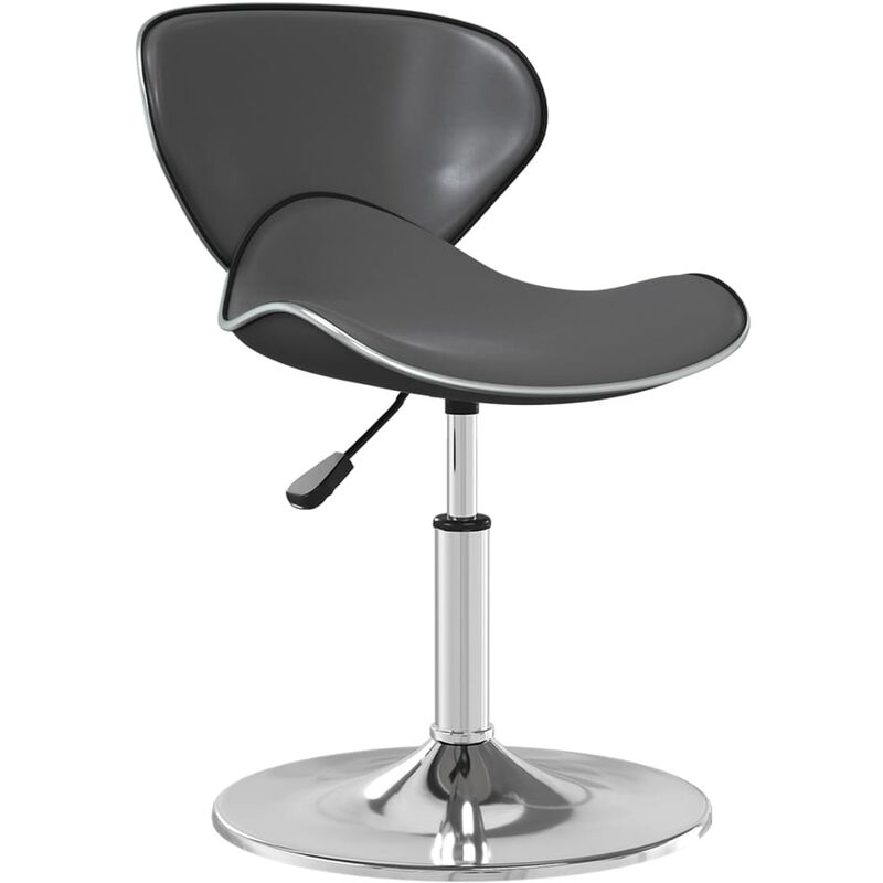 

Silla de comedor de cuero sintético gris