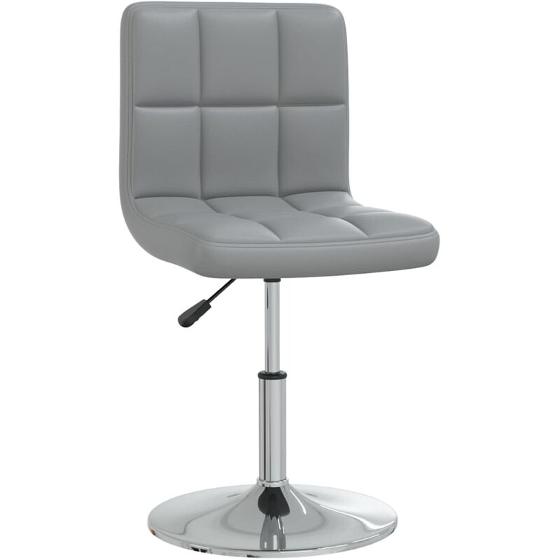 

Silla de comedor de cuero sintético gris