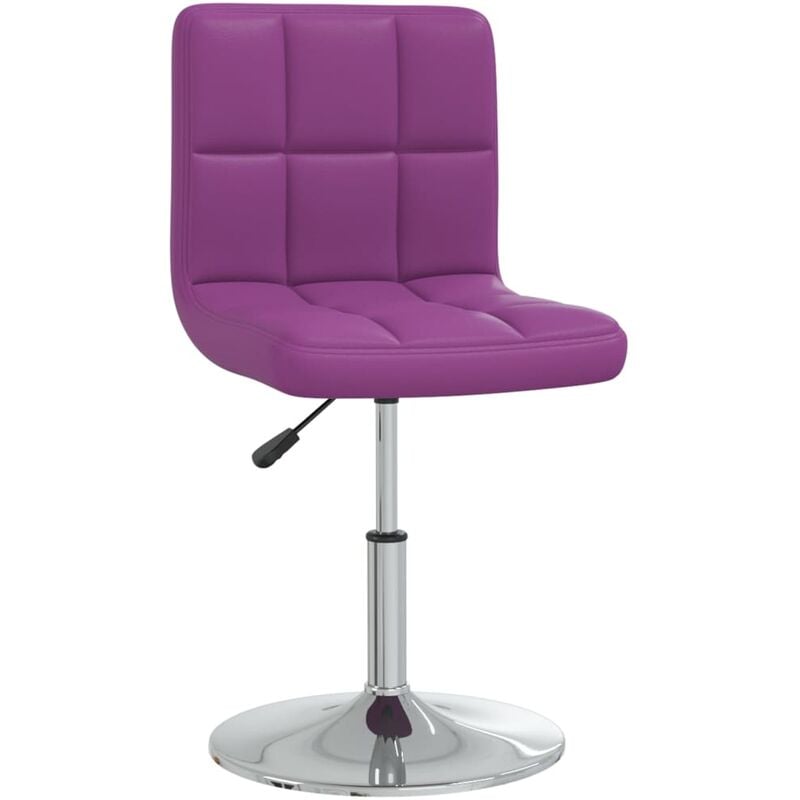 

Silla de comedor de cuero sintético morado
