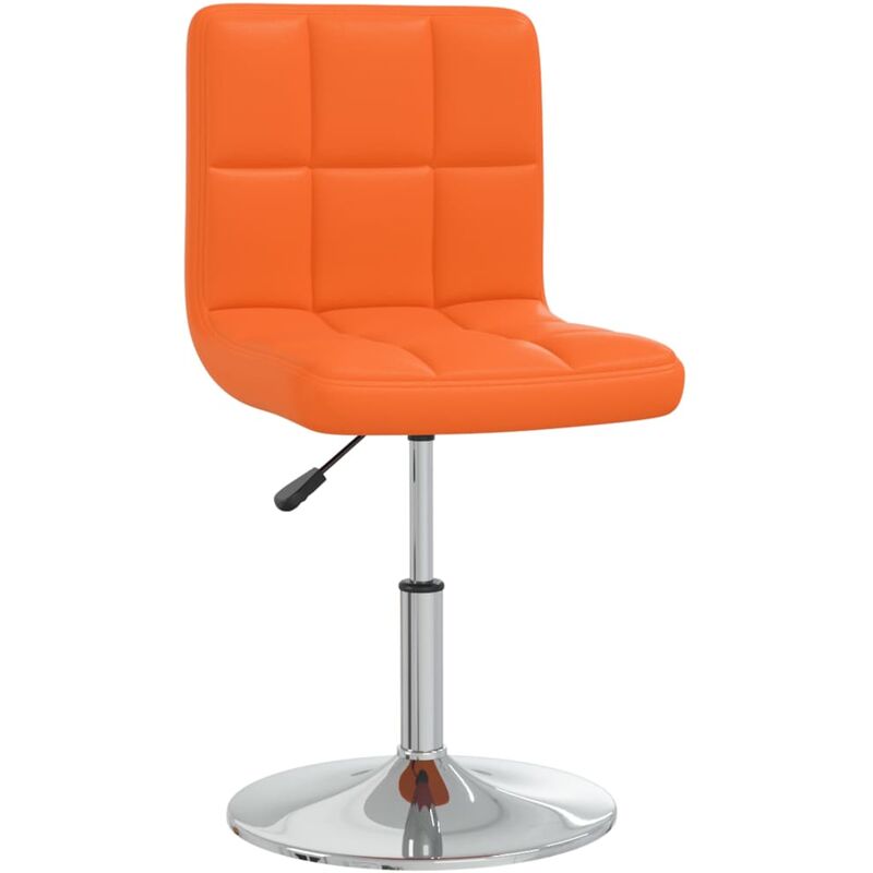 

Silla de comedor de cuero sintético naranja