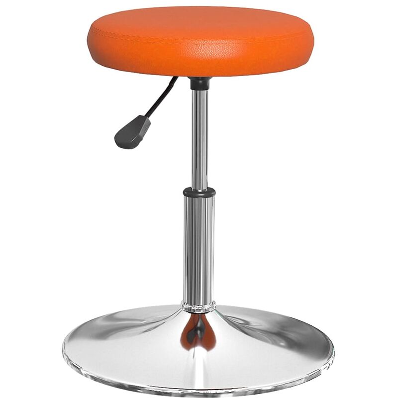 

Silla de comedor de cuero sintético naranja