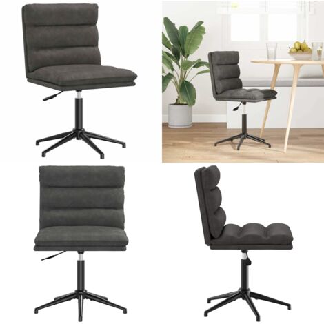 Silla de comedor de cuero sintético negra - Cuero sintético - Silla ergonómica