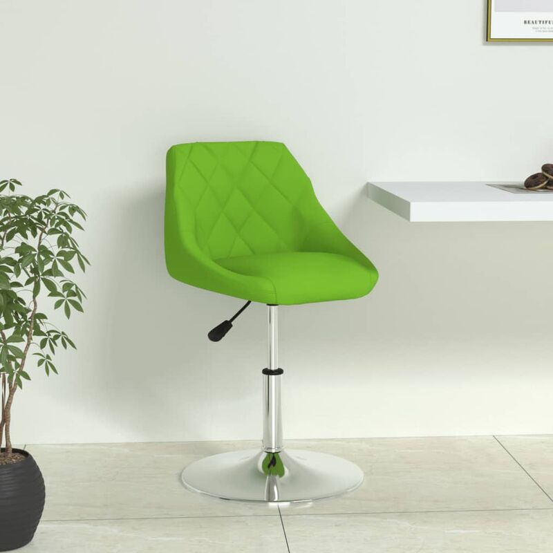 

Silla de comedor de cuero sintético verde