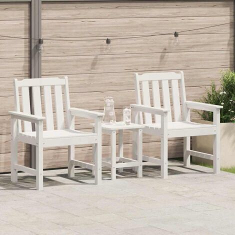 Silla de comedor de jardín. 2 pcs 65.5 x 59 x 88cm HDPE