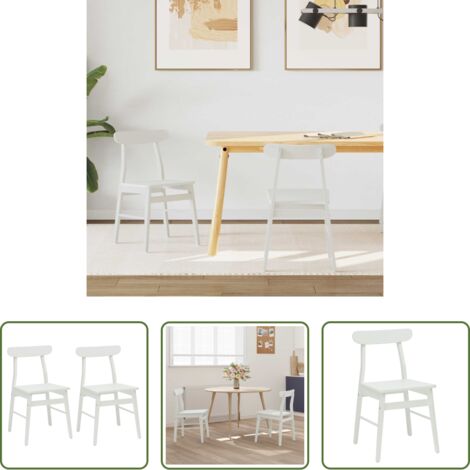 Silla de comedor de madera -  Silla de comedor 2 pcs 43 x 44,5 x 77 cm