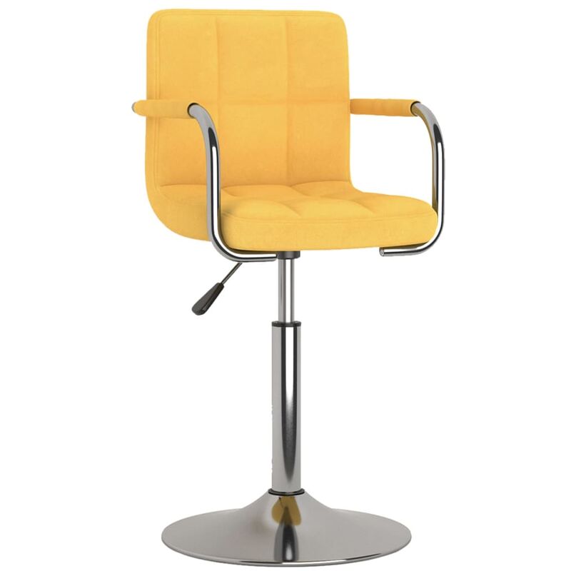 

Silla de comedor de tela amarilla