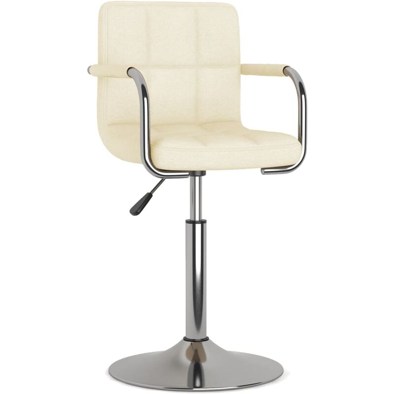 

Silla de comedor de tela color crema