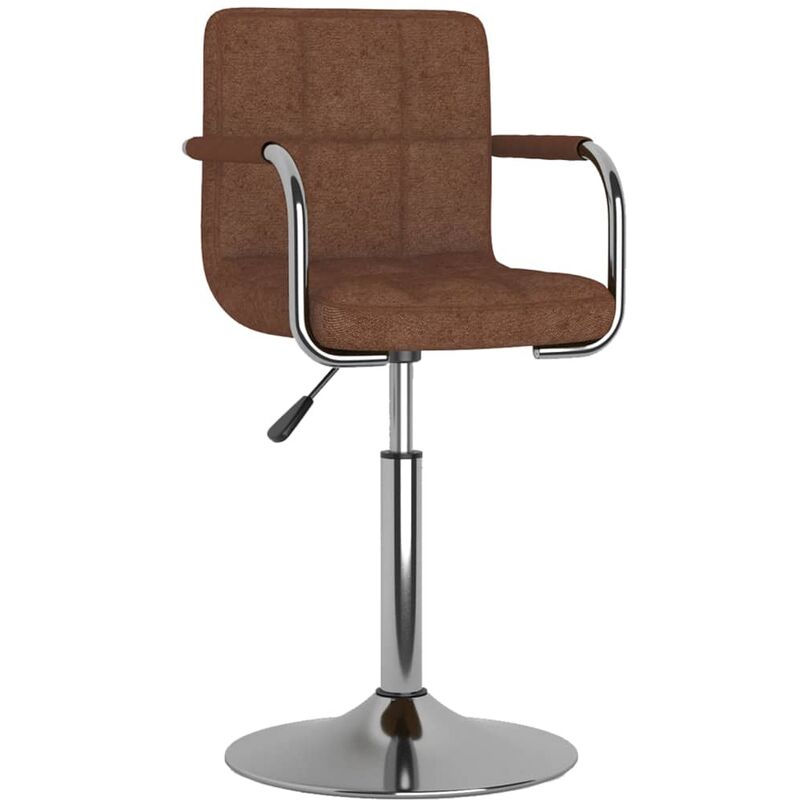 

Silla de comedor de tela marrón