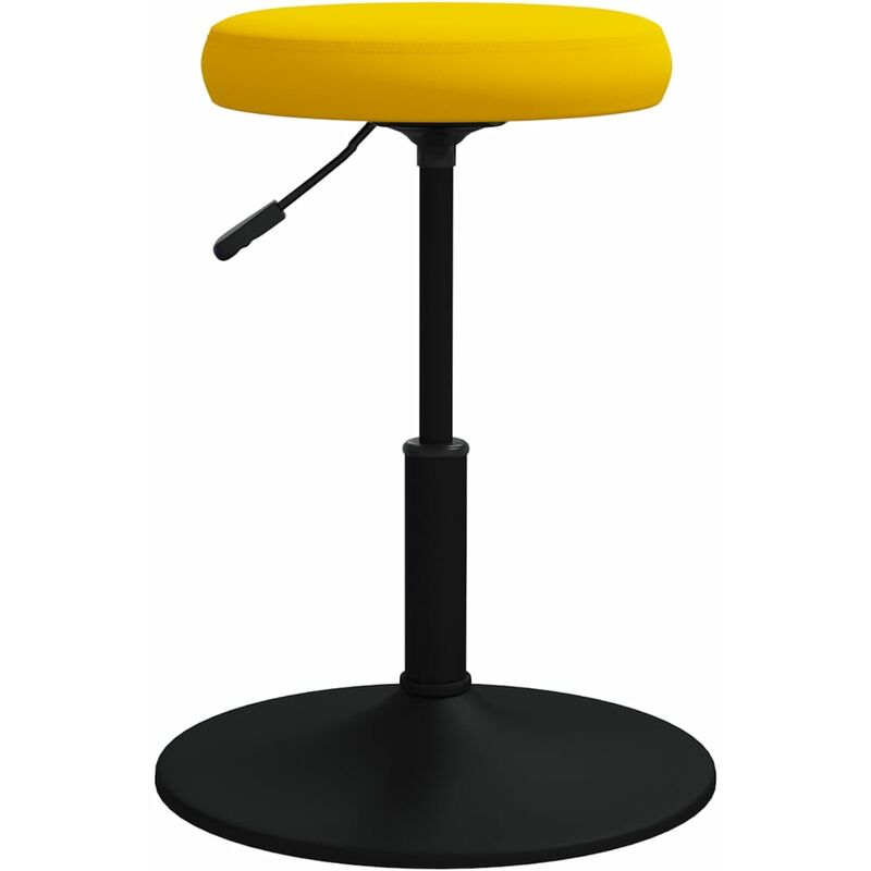 

Silla de comedor de terciopelo amarillo mostaza