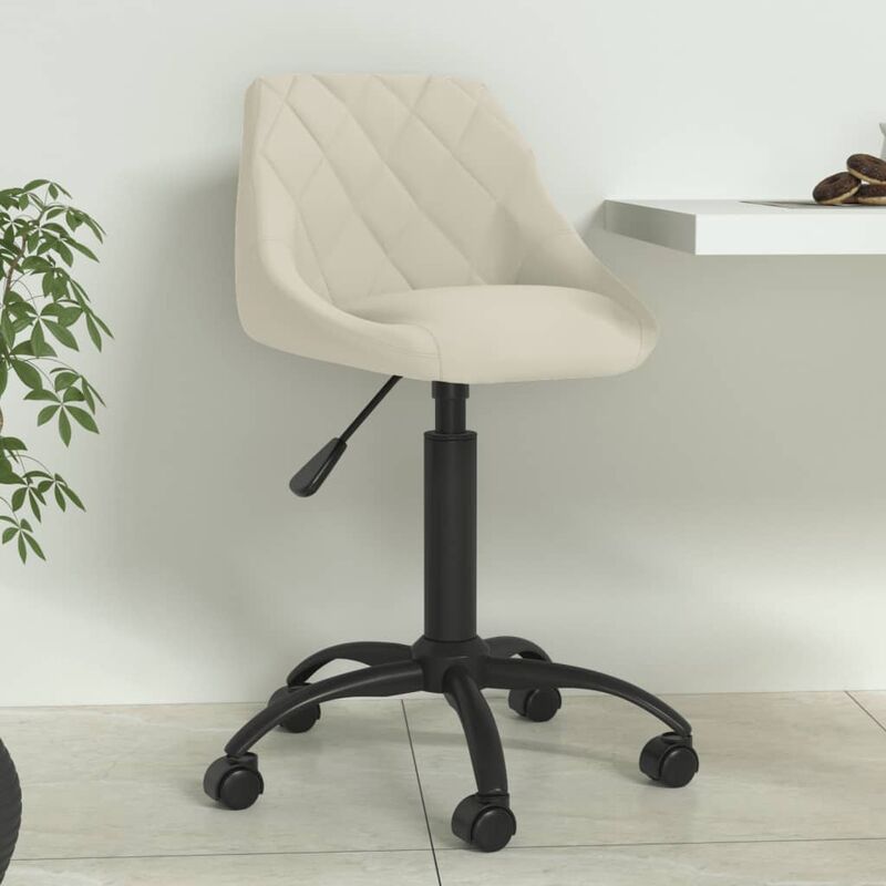 

Silla de comedor de terciopelo crema
