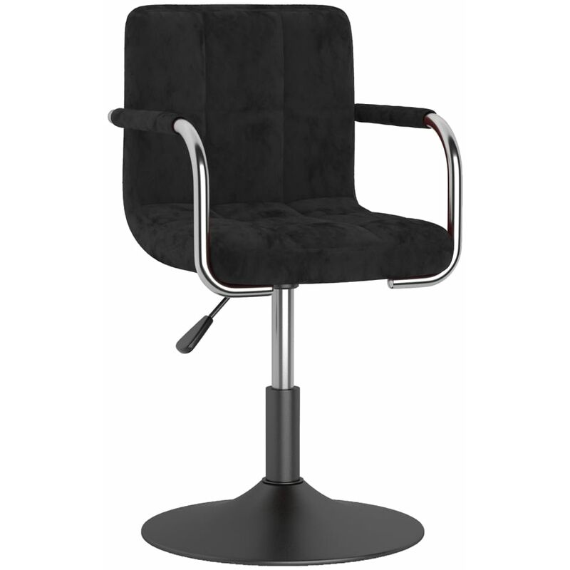 

Silla de comedor de terciopelo negro