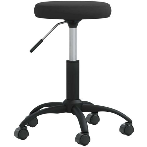 Silla de comedor de terciopelo negro