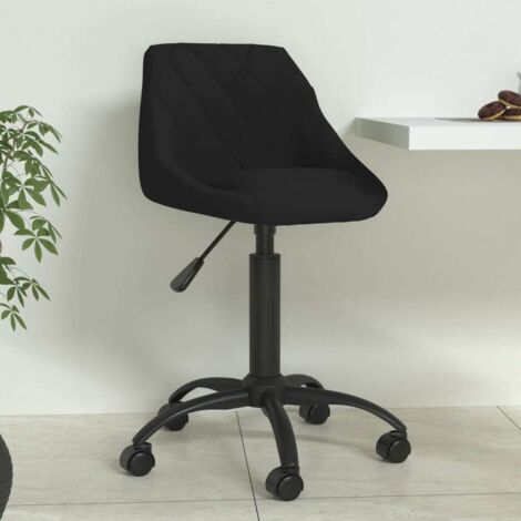 Silla de comedor de terciopelo negro