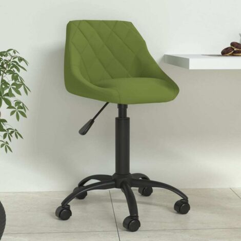 Silla de comedor de terciopelo verde claro