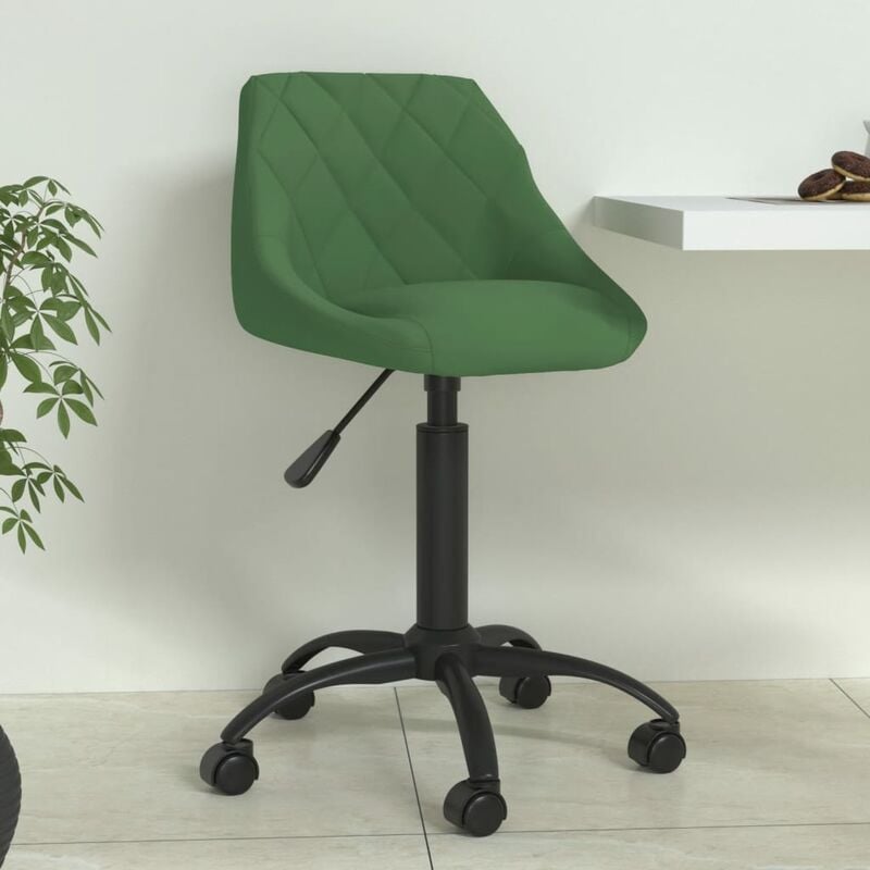 

Silla de comedor de terciopelo verde oscuro