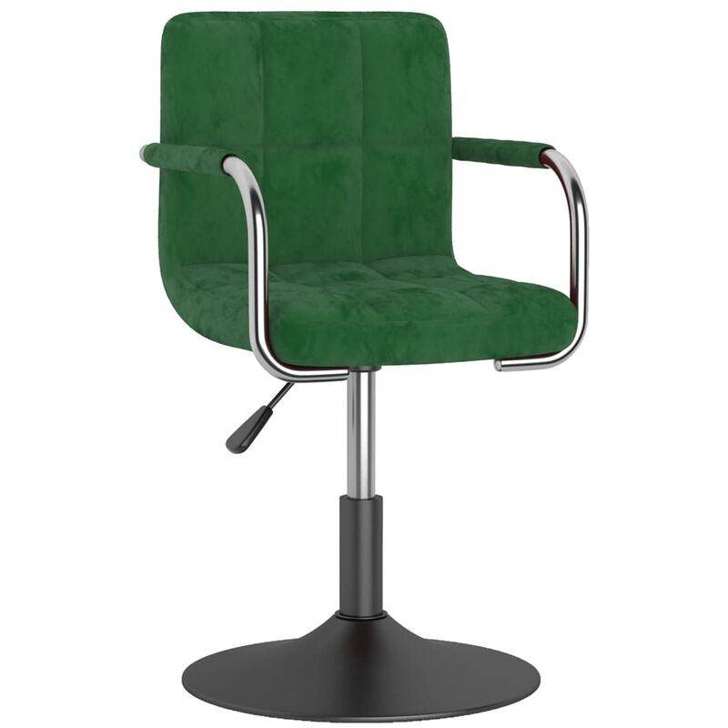 

Silla de comedor de terciopelo verde oscuro