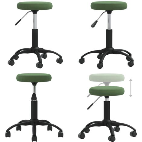 Silla de comedor de terciopelo verde oscuro - Silla giratoria - Silla de bar