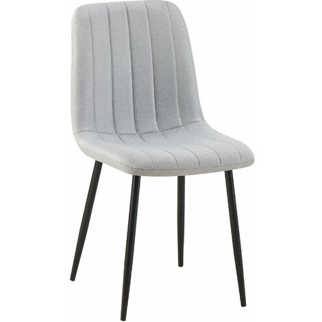 Silla De Comedor Dijon Tela Gris