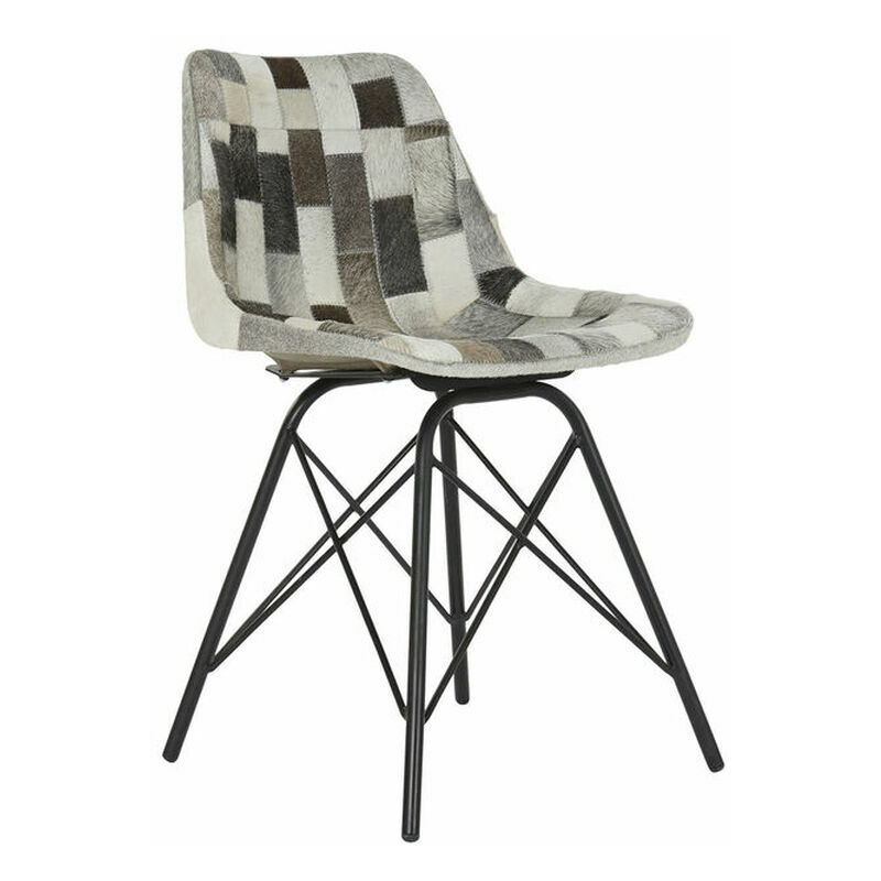 

DKD Home Decor Silla de Comedor DKD Home Decor Negro Metal Piel (45.5 x 52 x 79 cm)